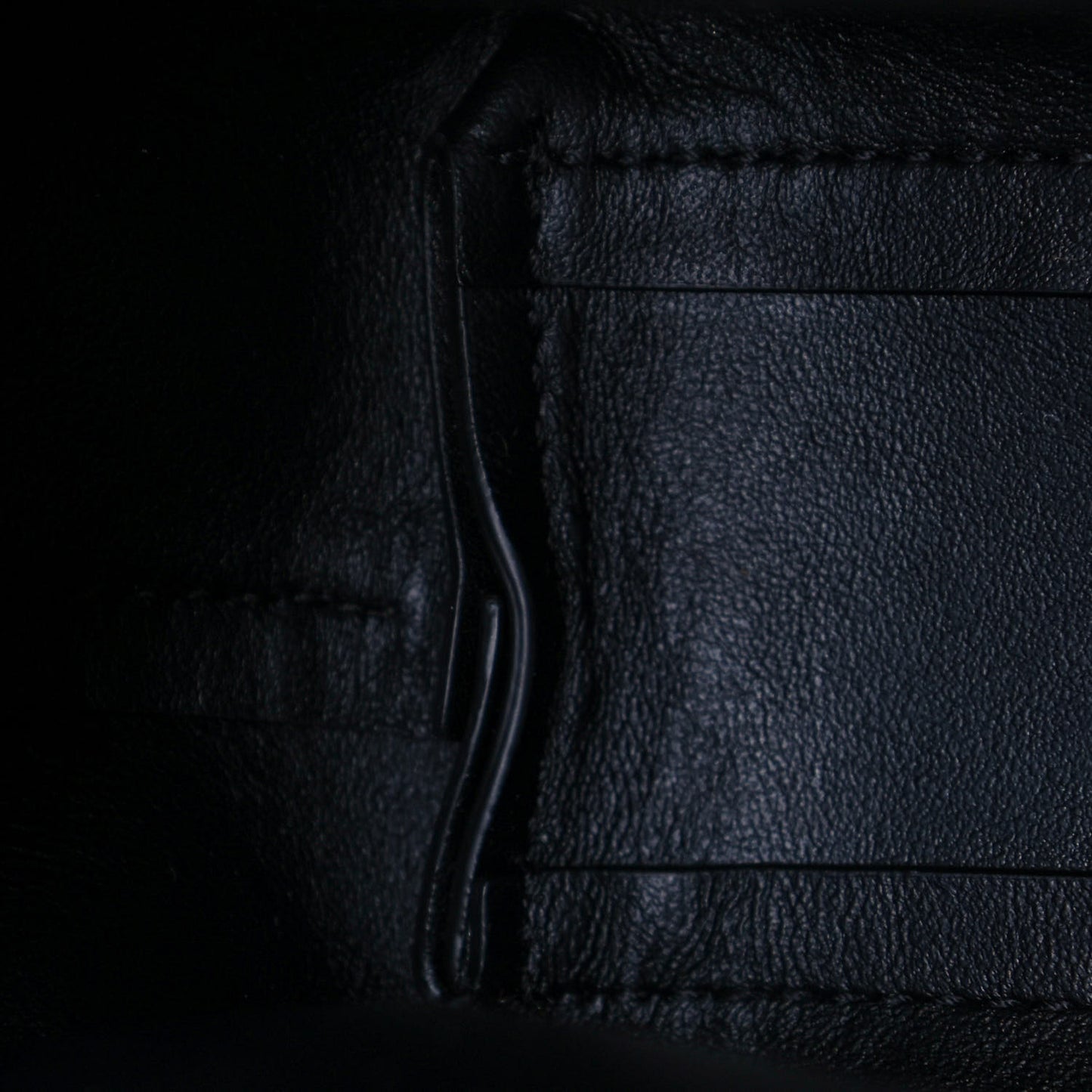 Calfskin Small The Point Triangle Bag Black