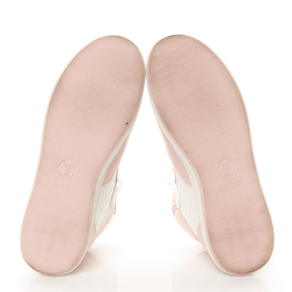 Louis Vuitton Calfskin Monogram Womens LV Stadium Mid Top Sneaker 42 Rose Clair Pink 6 of 11