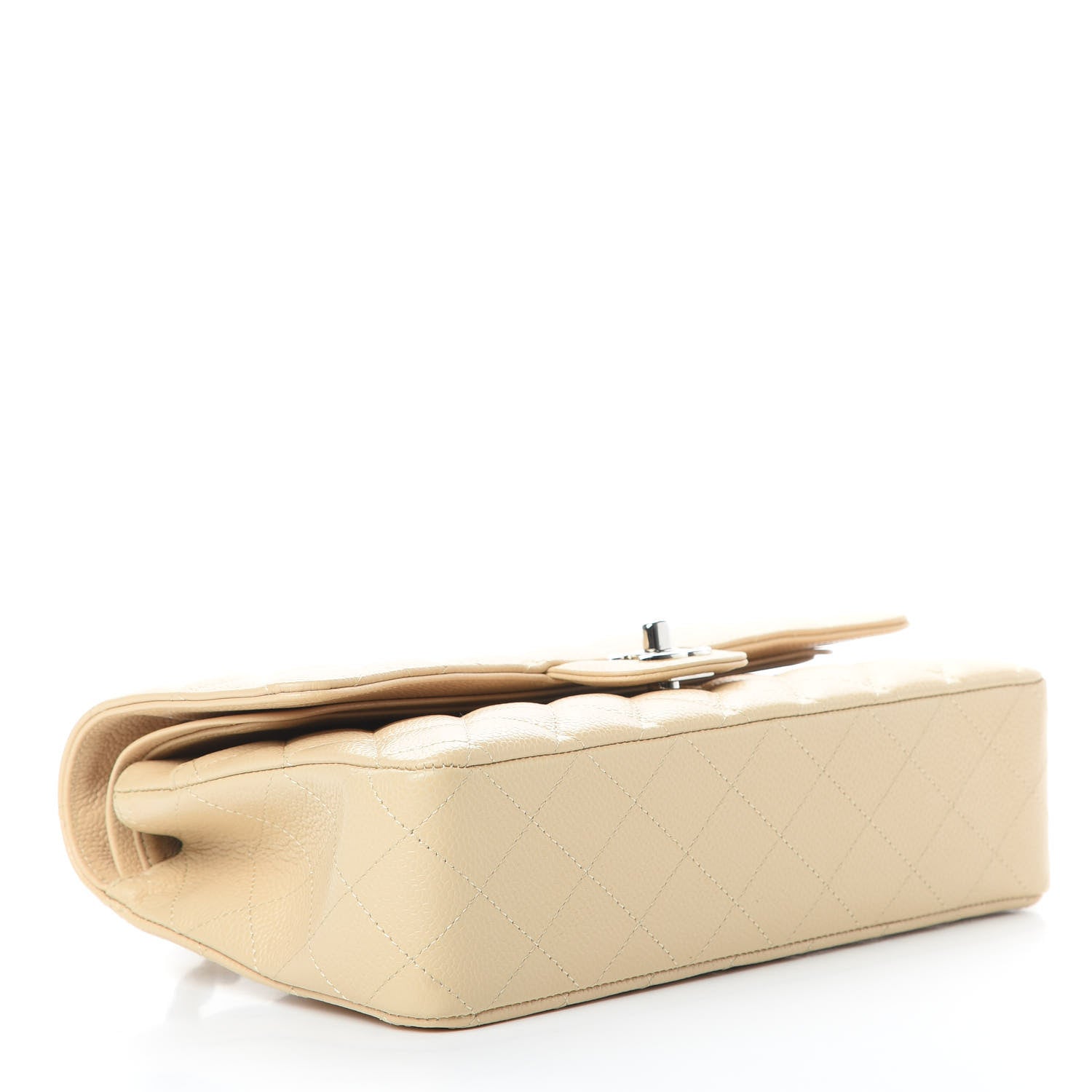 Chanel Caviar Quilted Medium Double Flap Beige 4 of 11