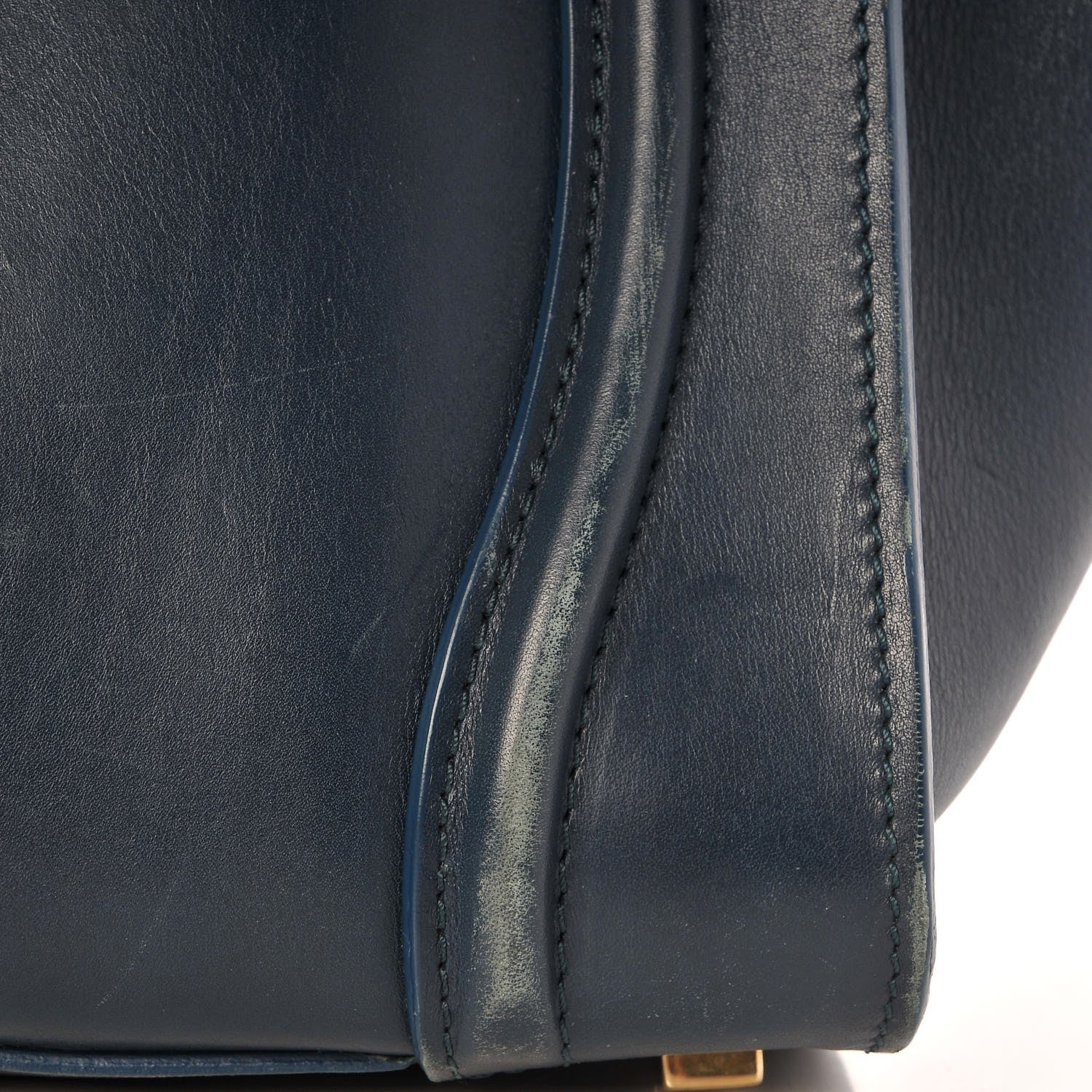 Celine Drummed Calfskin Mini Luggage Orage 14 of 21