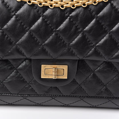 Chanel Aged Calfskin Quilted 2.55 Reissue 225 Flap Black 11 of 12