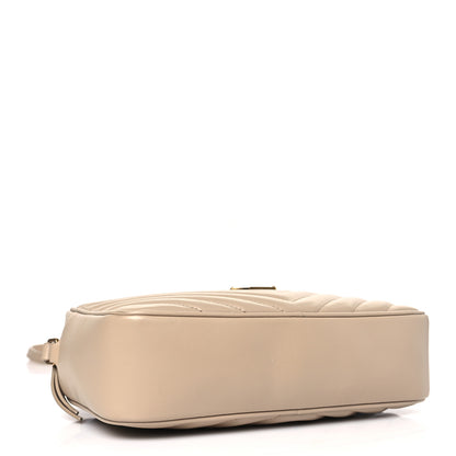 Saint Laurent Calfskin Matelasse Monogram Lou Camera Bag Dark Latte 4 of 9