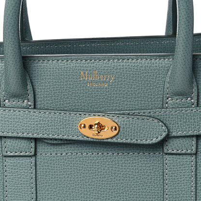 Mulberry Small Classic Grain Mini Zipped Bayswater Antique Blue 7 of 14