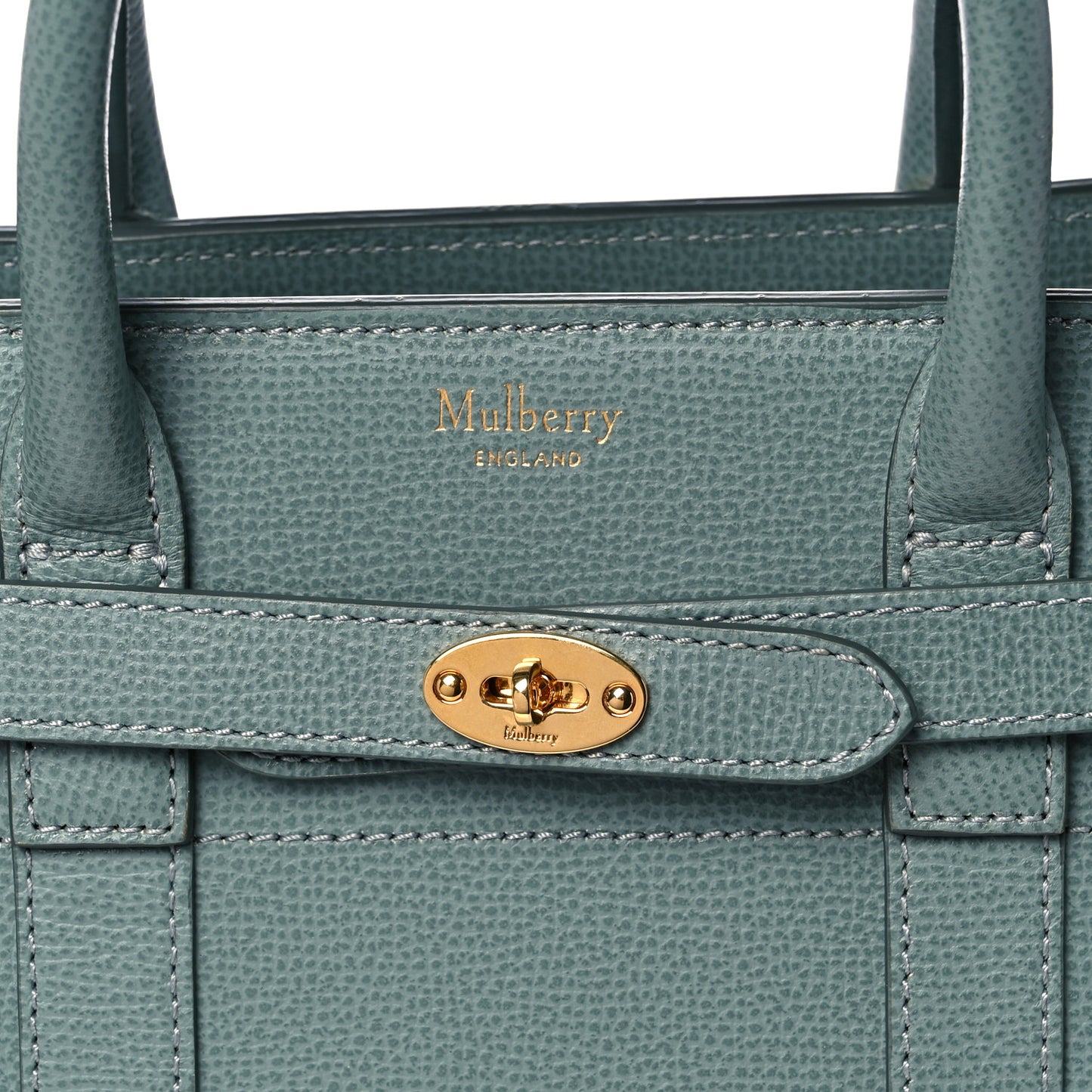 Small Classic Grain Mini Zipped Bayswater Antique Blue