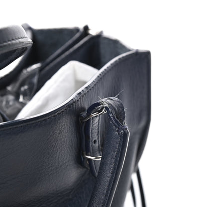 Balenciaga Veau Papier A6 Zip Around Tote Bleu Nuit 13 of 15