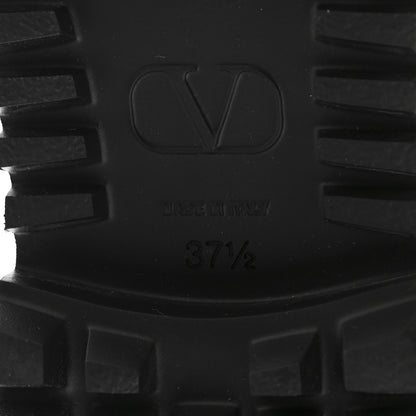Valentino Garavani Calfskin Vlogo Loafers 37.5 Black 7 of 10