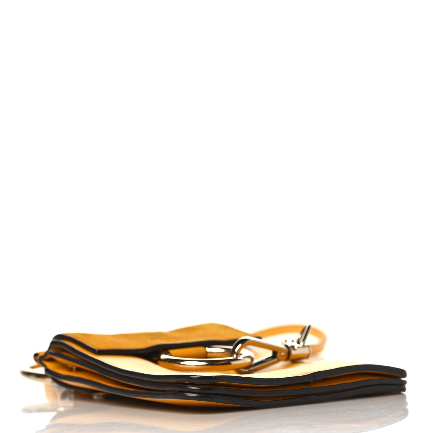 Suede Calfskin Mini Faye Bracelet Bag Sunflower