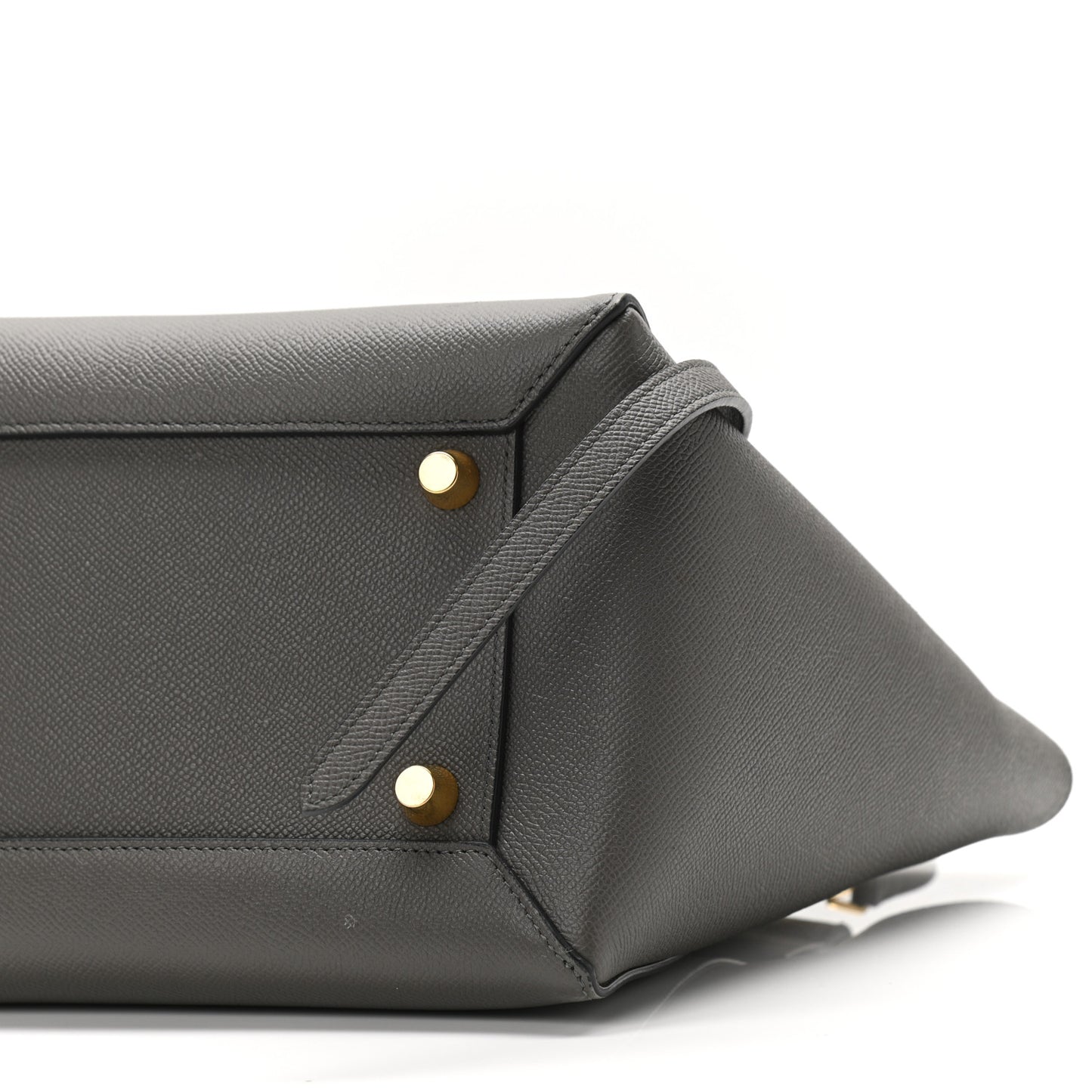 Grained Calfskin Mini Belt Bag Grey