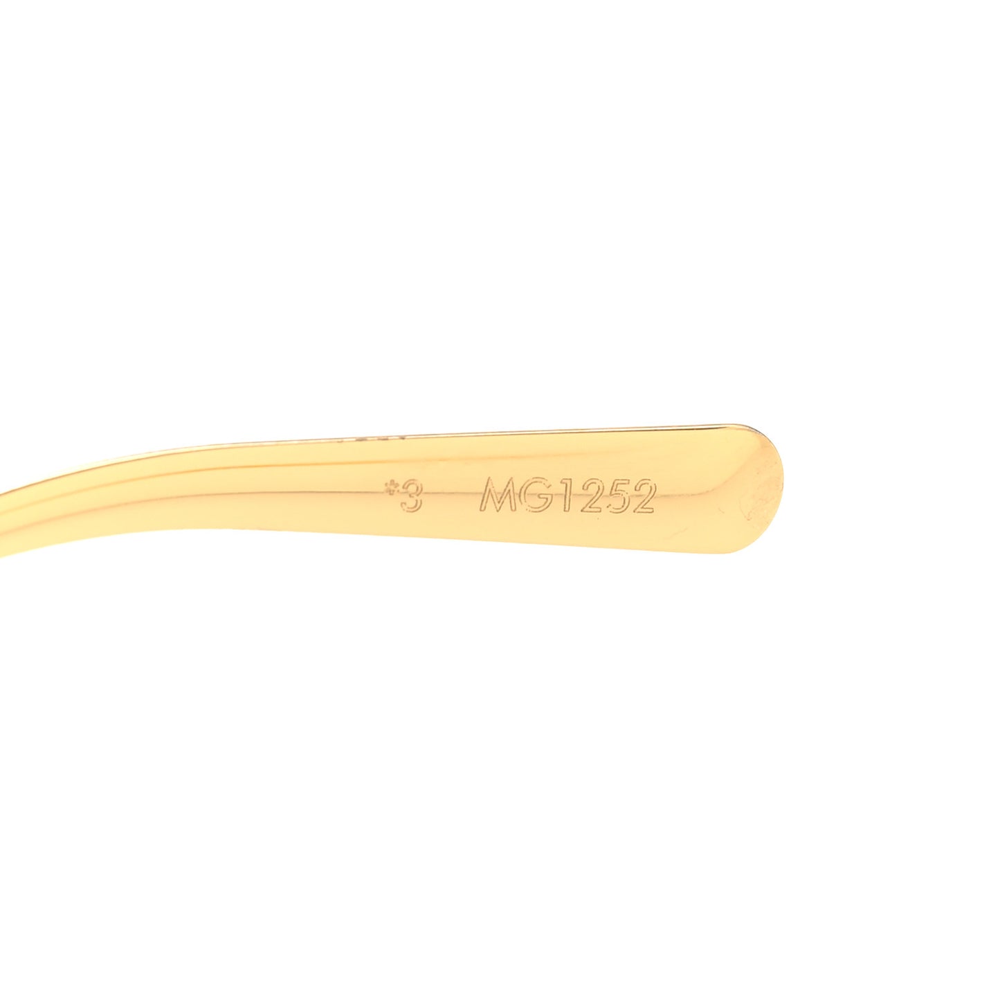 Metal LV Golden Mask Sunglasses Z1717U Gold
