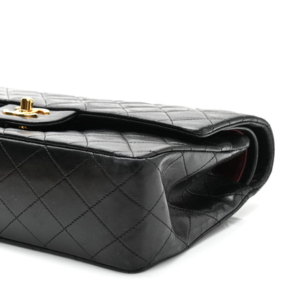 Chanel Lambskin Quilted Medium Double Flap Black 10 of 11