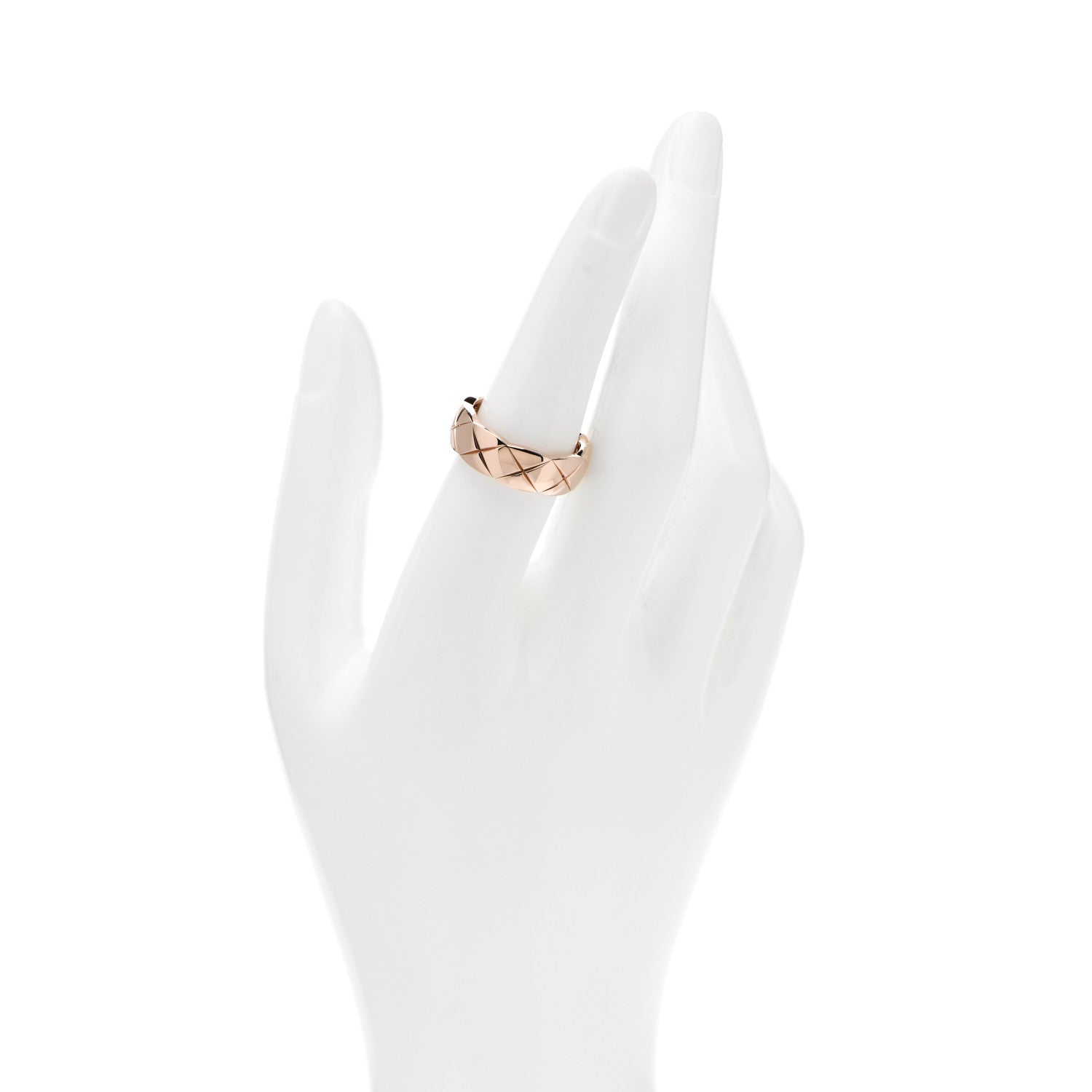 Chanel 18K Beige Gold Small Coco Crush Ring 54 7 2 of 5