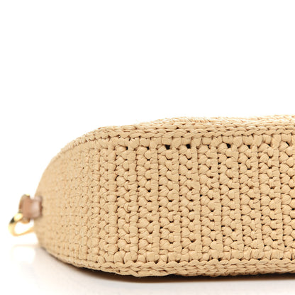 Prada Yarn Raffia Effect Crochet Re-Edition 2005 Shoulder Bag Naturale 8 of 9