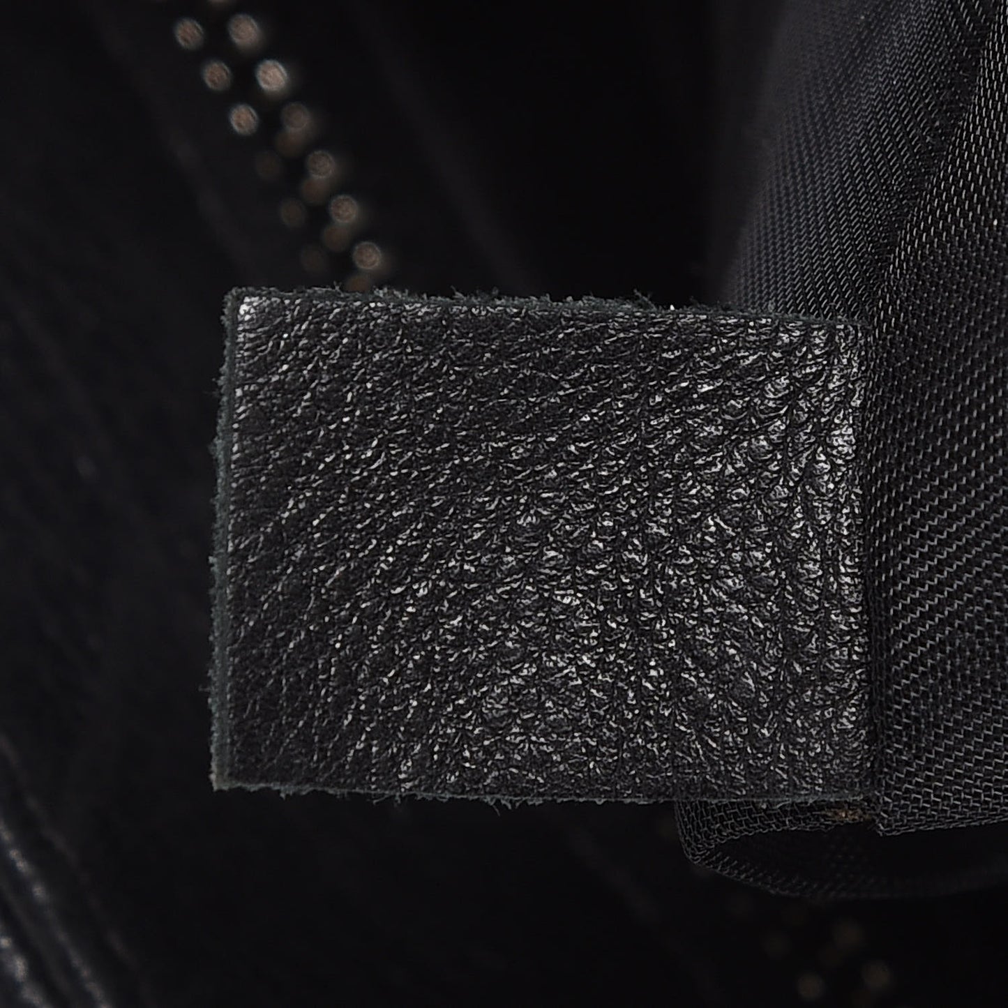 Calfskin Mesh Hidden Sequin CC Tote Black