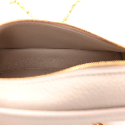 Loro Piana Grained Calfskin Extra Pocket Mini Pouch Creamed Honey 5 of 9