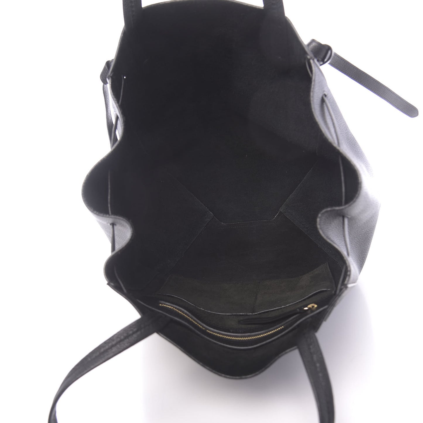 Soft Grained Calfskin Small Belt Cabas Phantom Black