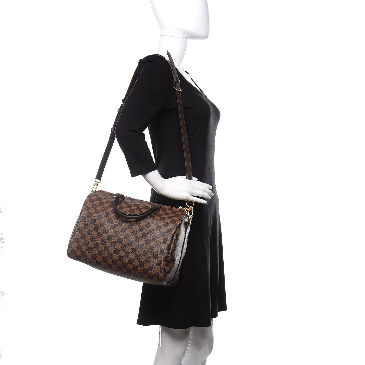 Louis Vuitton Damier Ebene Speedy Bandouliere 30 2 of 10