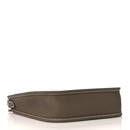 Hermes Taurillon Clemence Amazone Evelyne TPM Etoupe Bleu Indigo 4 of 12