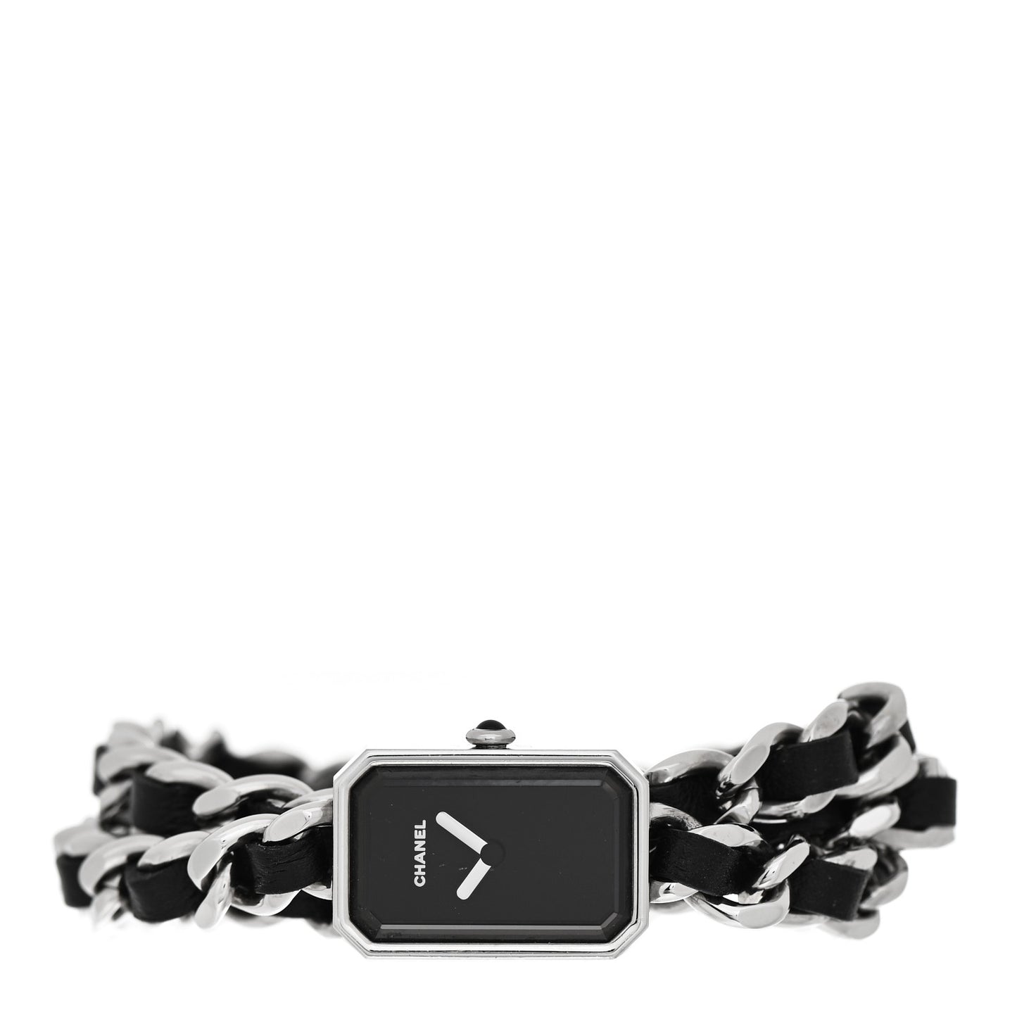Stainless Steel Lambskin 16mm Premiere Rock Triple Row Quartz Watch Black