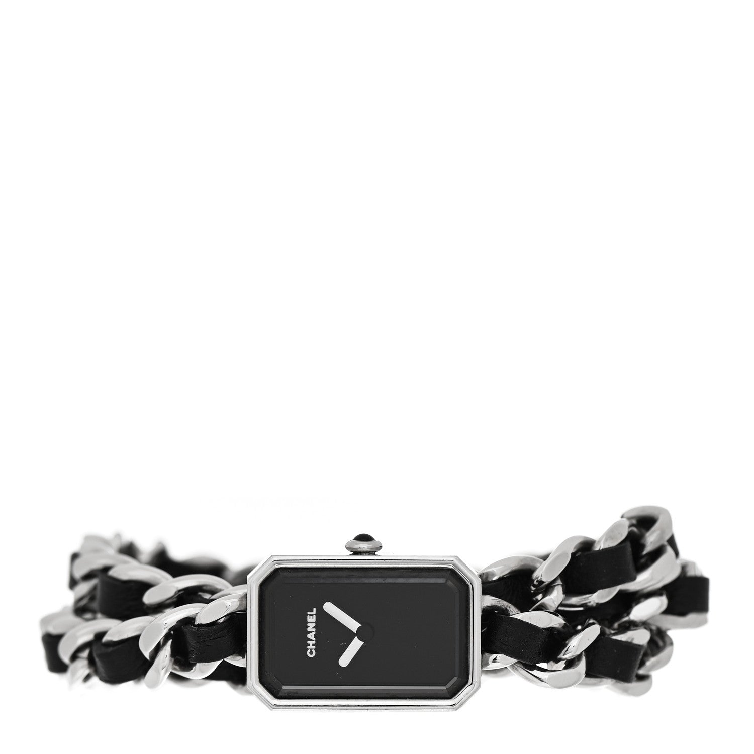 Chanel Stainless Steel Lambskin 16mm Premiere Rock Triple Row Quartz Watch Black 2 of 6