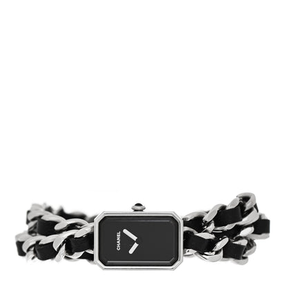 Chanel Stainless Steel Lambskin 16mm Premiere Rock Triple Row Quartz Watch Black 2 of 6