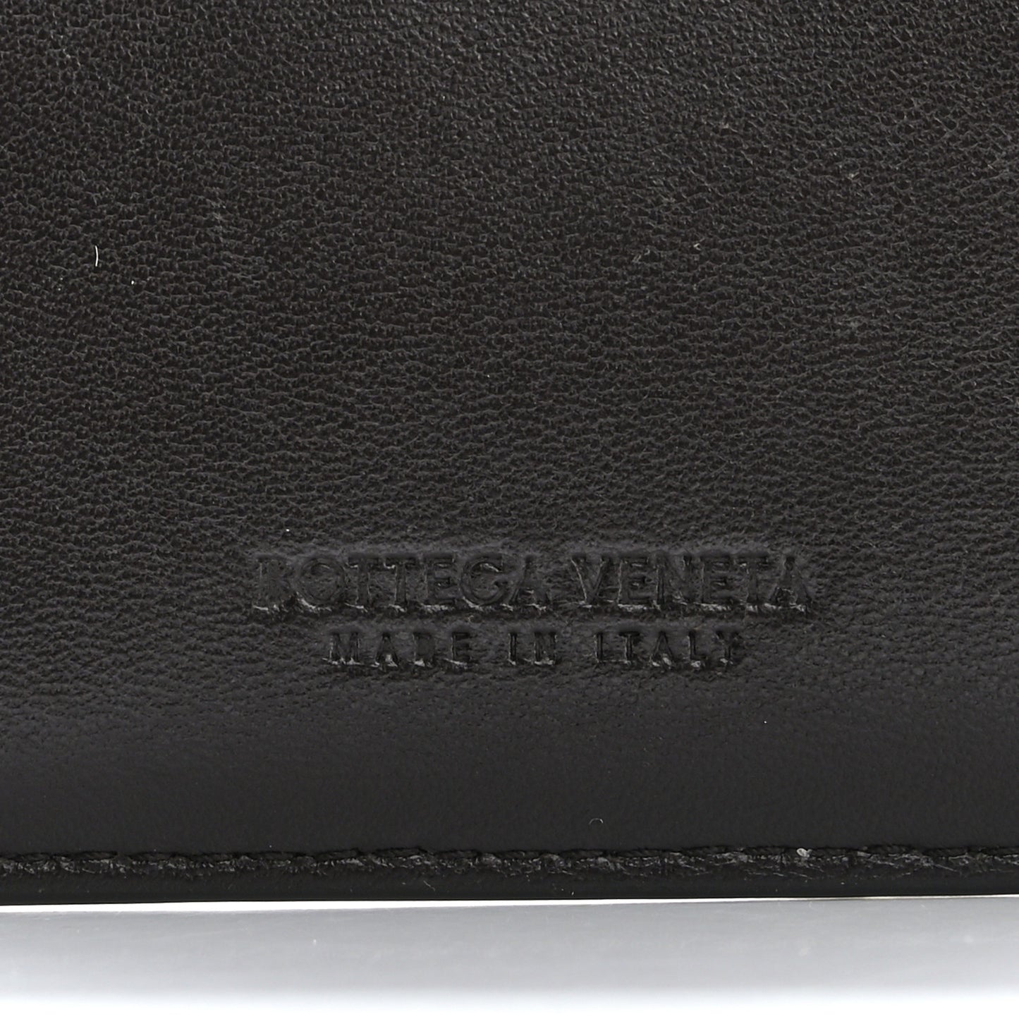 Nappa Maxi Intrecciato Zip Key Holder Brown