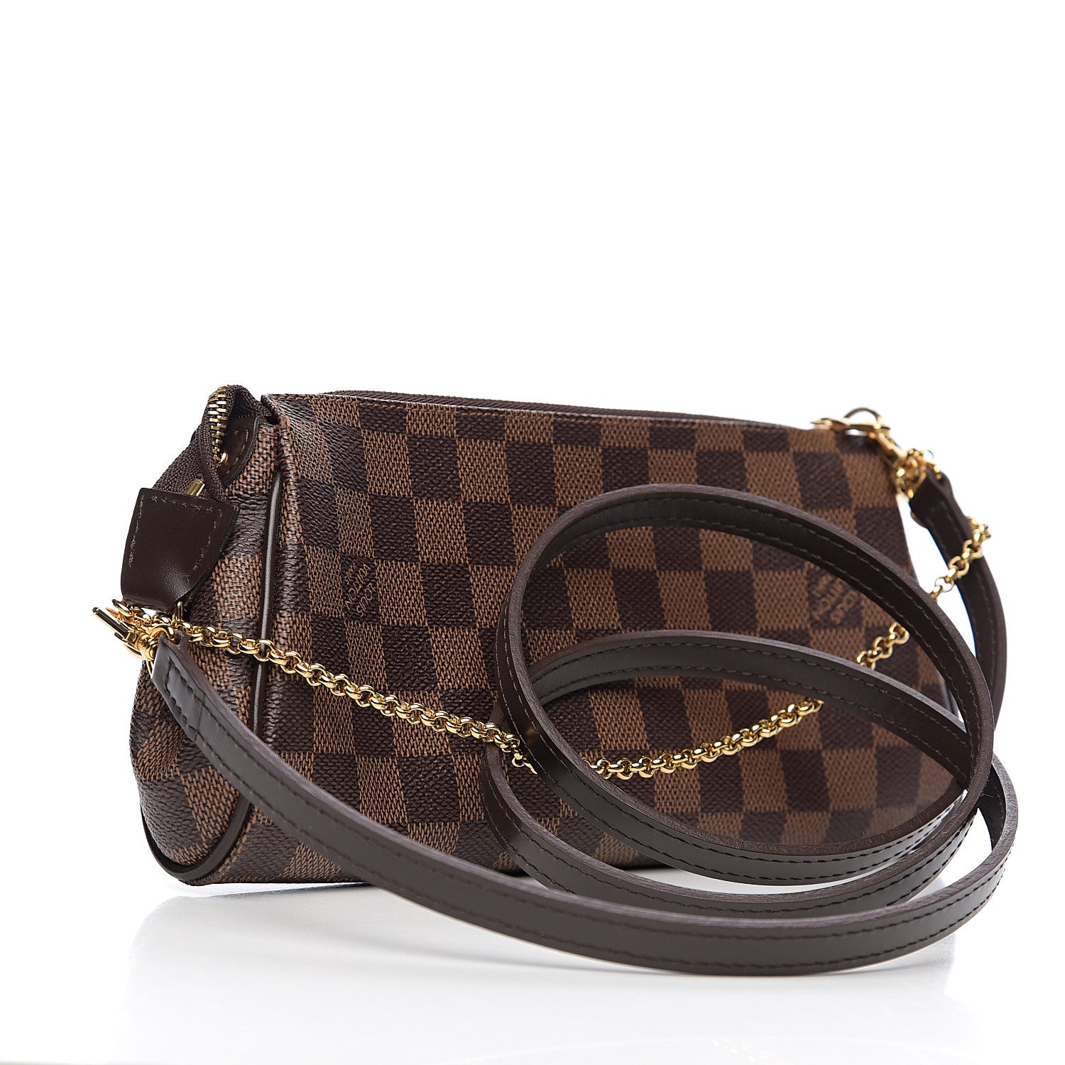 Louis Vuitton Damier Ebene Eva Clutch 2 of 9