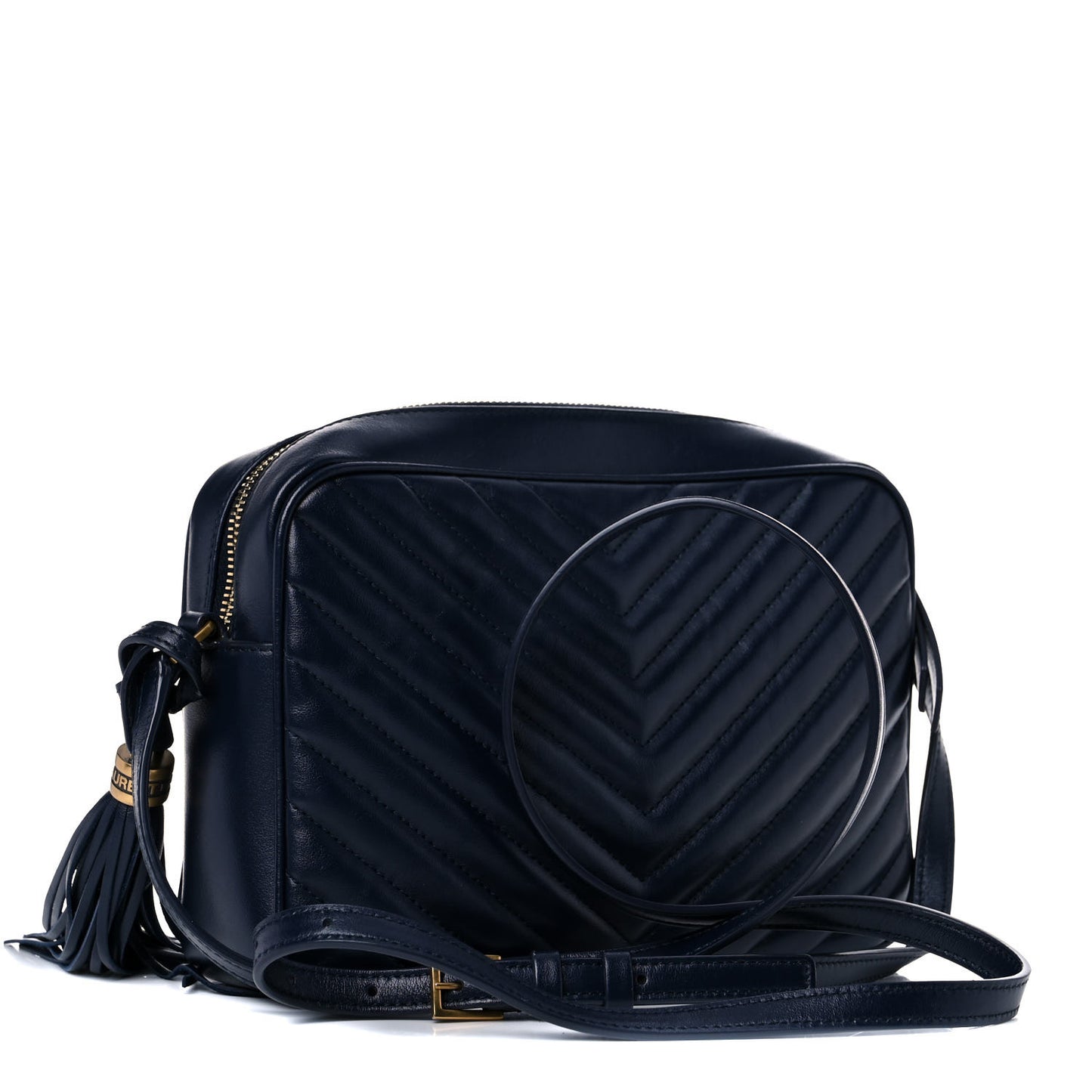 Calfskin Matelasse Monogram Lou Camera Bag Navy