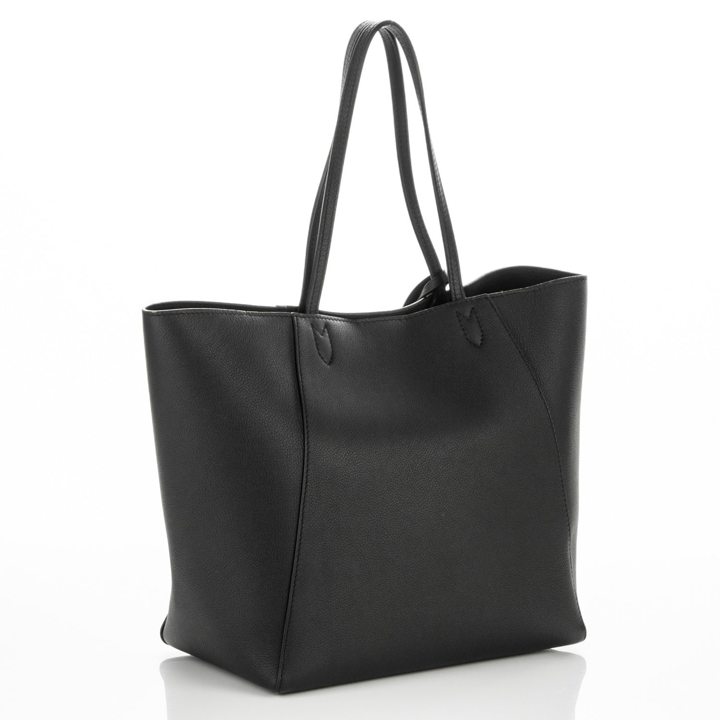 Calfskin Lockme Cabas Black