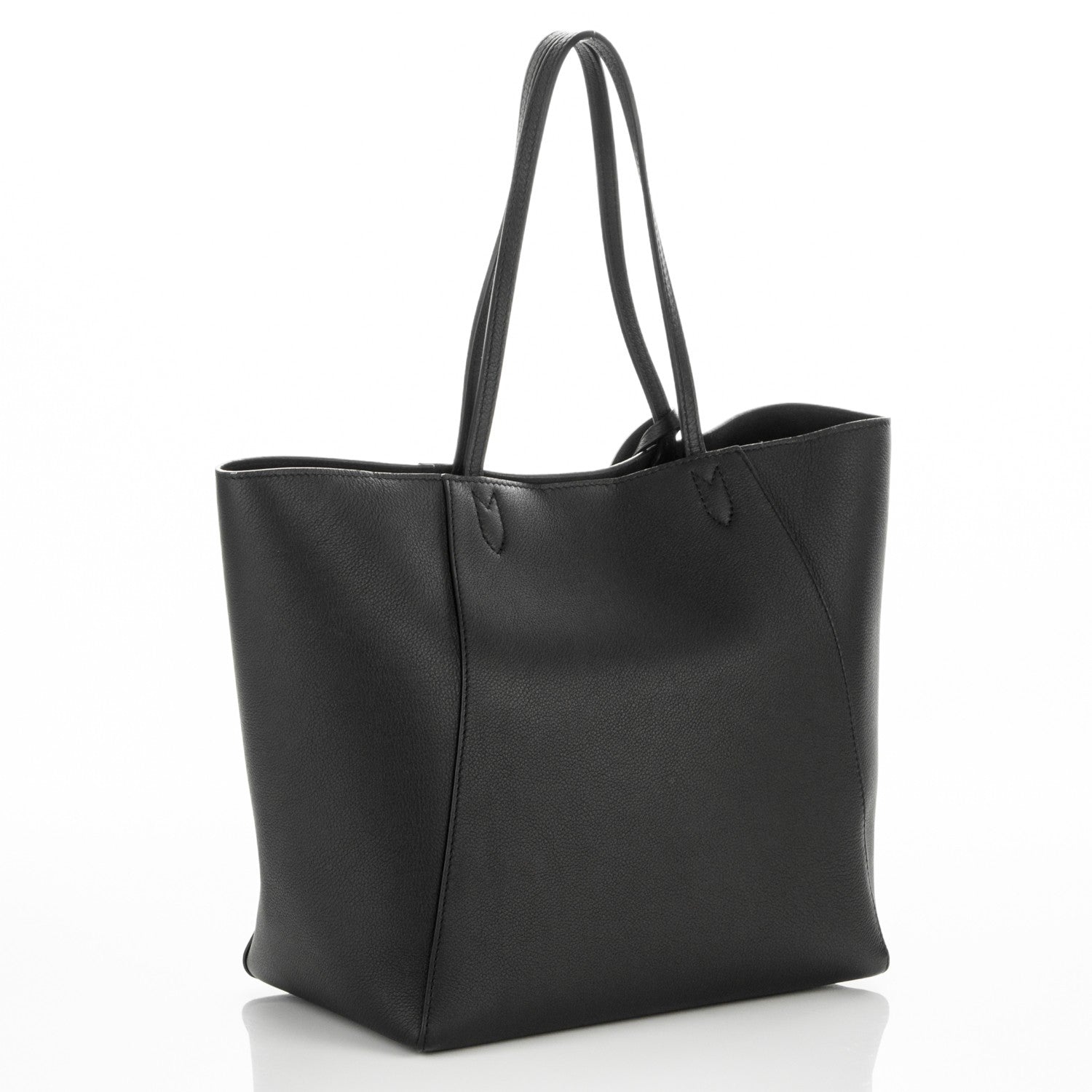 Louis Vuitton Calfskin Lockme Cabas Black 3 of 6