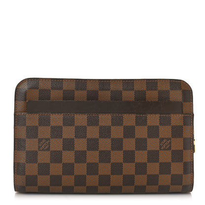 Louis Vuitton Damier Ebene Pochette Saint Louis Clutch 1 of 12