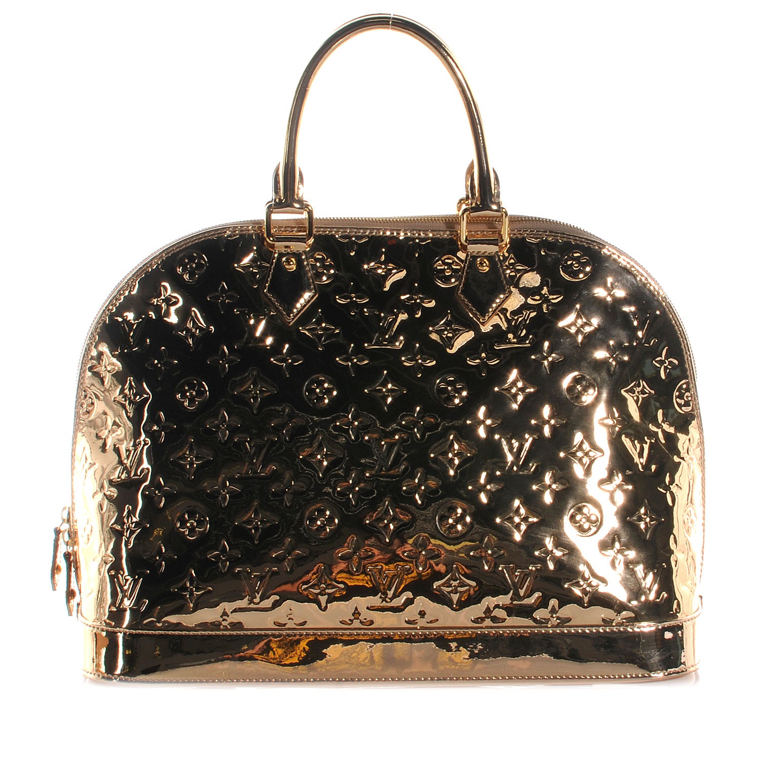 Louis Vuitton Monogram Miroir Alma MM Gold 1 of 8
