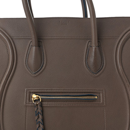 Celine Supple Calfskin Medium Phantom Luggage Grey Blue 8 of 14