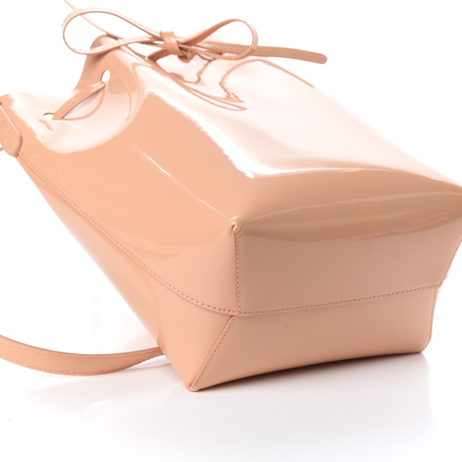 Mansur Gavriel Patent Calfskin Mini Bucket Bag Rosa 9 of 10