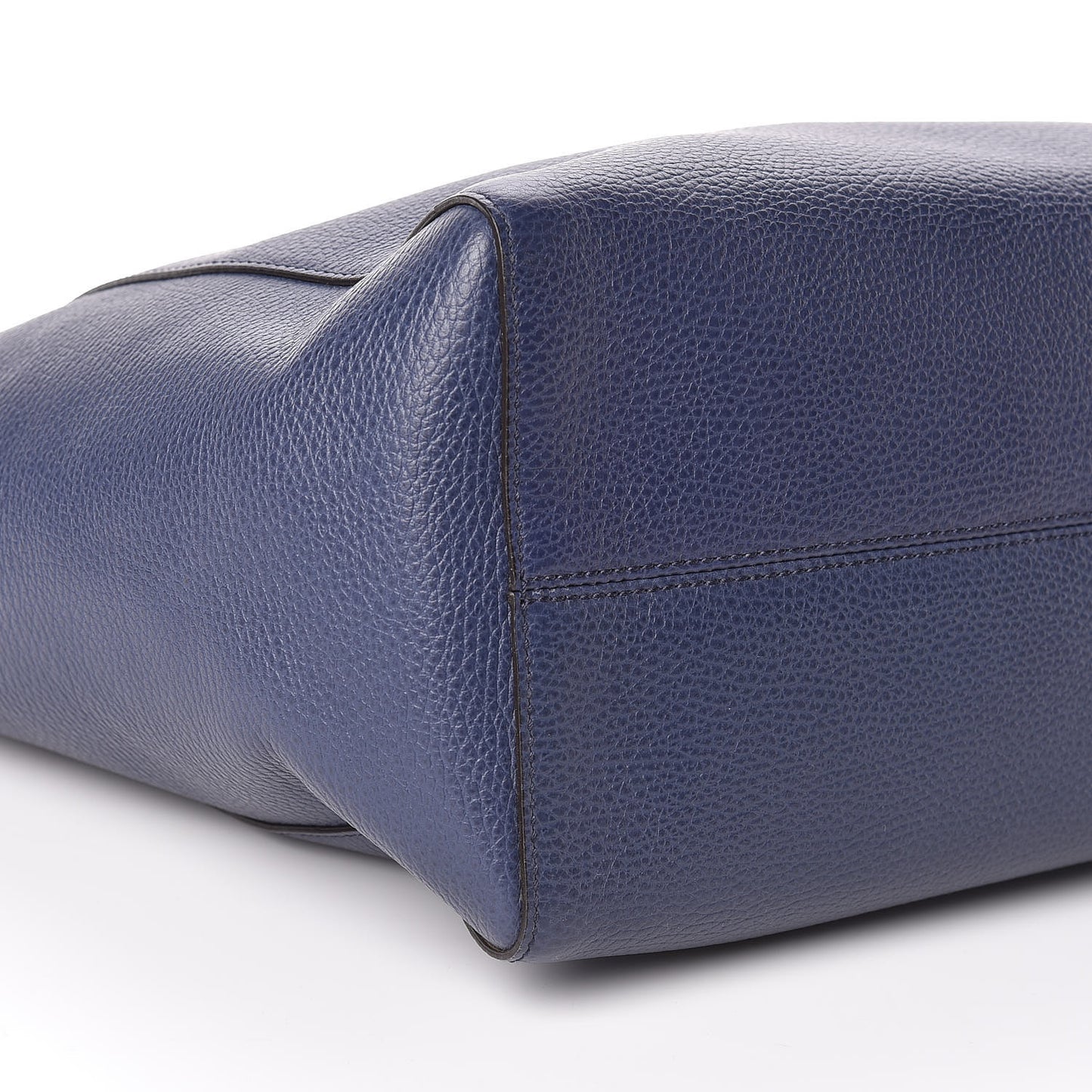 Dollar Calfskin Medium Swing Tote Marine Deep Cobalt