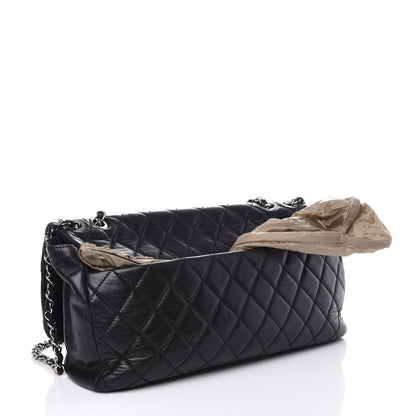 Chanel Lambskin Quilted Maxi Coco Rain Flap Black 11 of 11