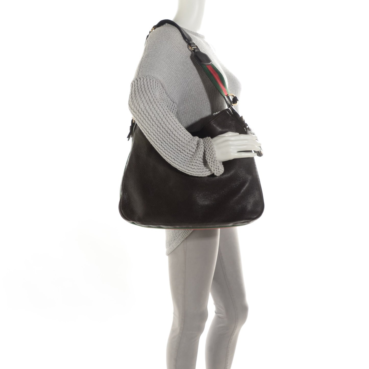 Pebbled Calfskin Medium Heritage Shoulder Bag