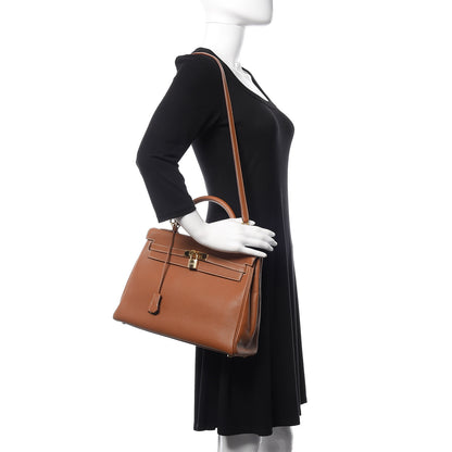 Hermes Togo Kelly Retourne 32 Gold 2 of 36