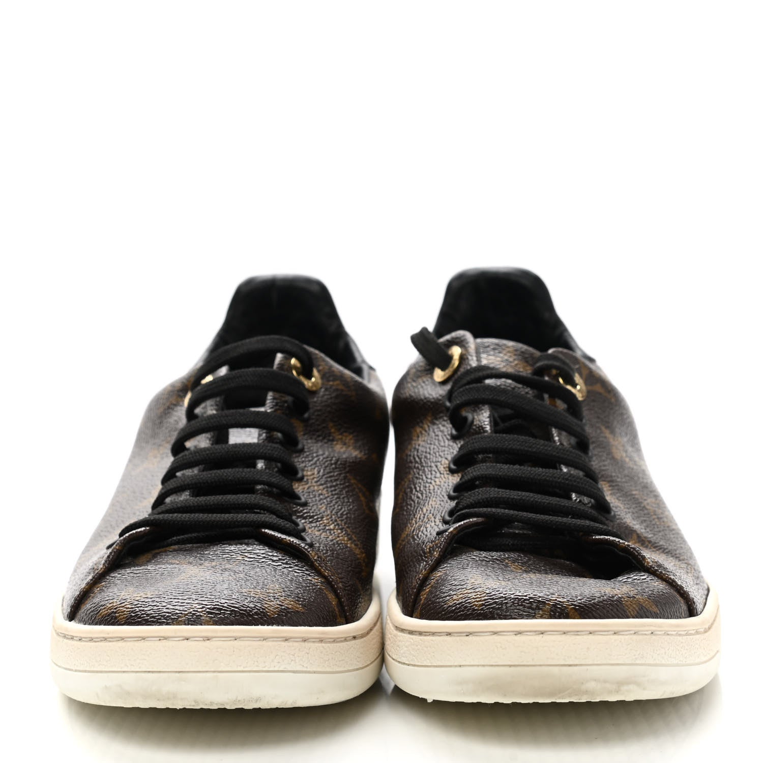 Louis Vuitton Patent Monogram Frontrow Sneakers 40 2 of 8