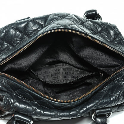 Chanel Distressed Lambskin Lady Braid Small Tote Black 5 of 8