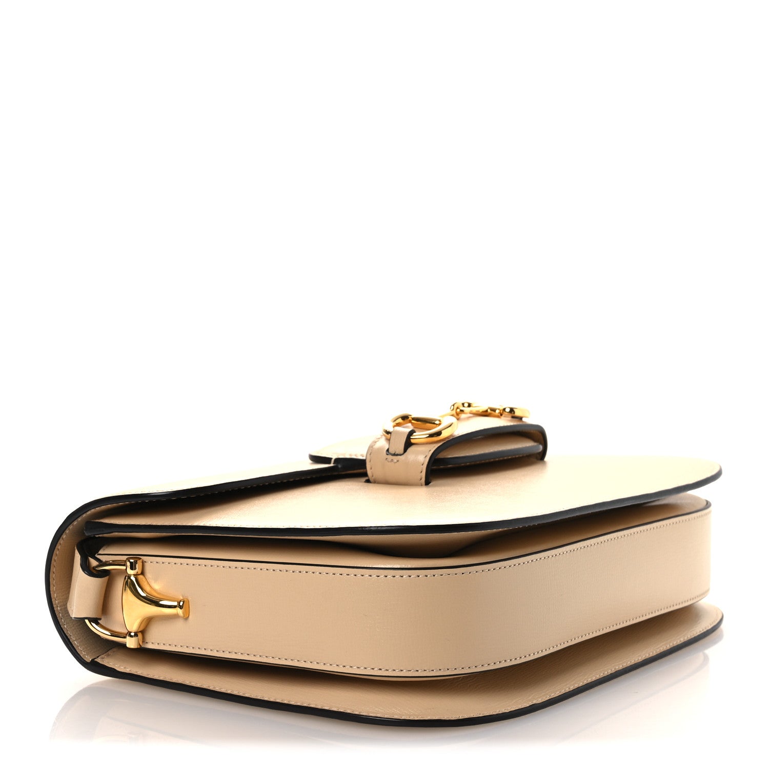 Gucci Azalea Calfskin Horsebit 1955 Shoulder Bag Bubble Tea 4 of 10