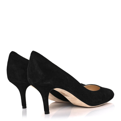 Jimmy Choo Suede Irena Pumps 37 Black 4 of 11