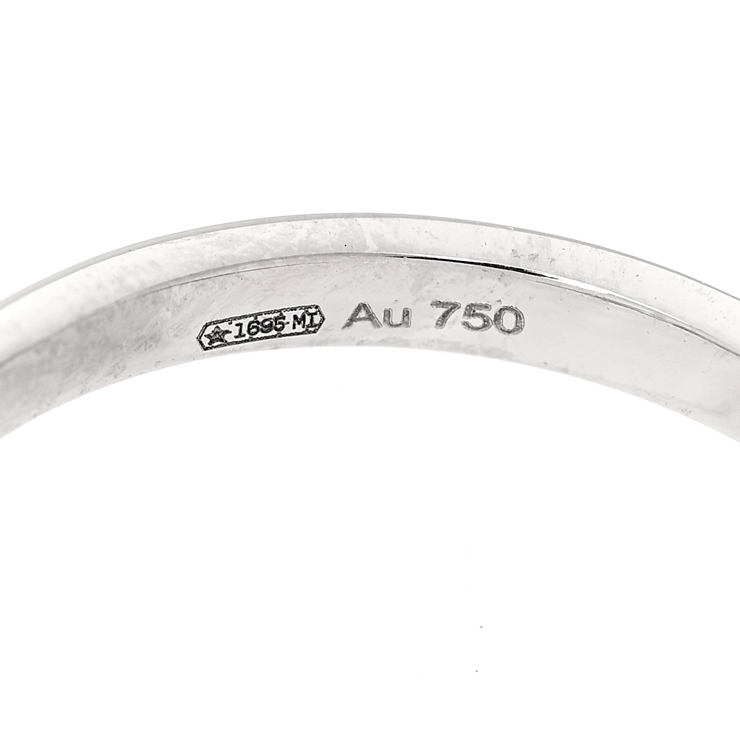 Gucci 18K White Gold Pink Topaz Running G Ring 53 6.25 5 of 7