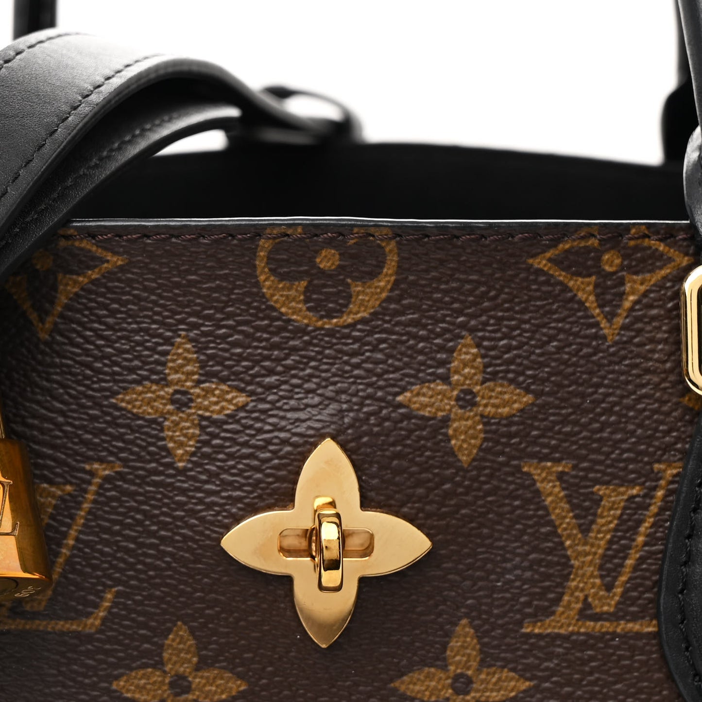 Monogram Flower Tote Black
