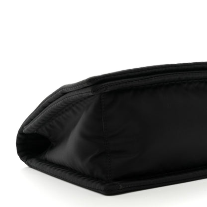 Prada Tessuto Nylon Chain Flap Shoulder Bag Black 8 of 9