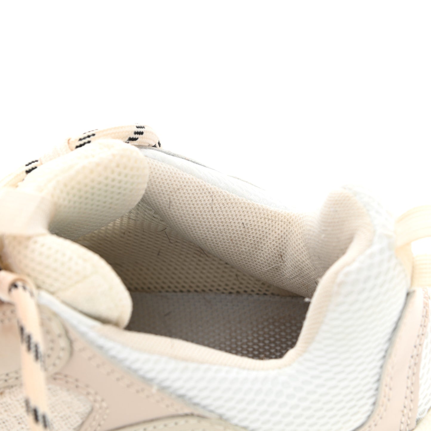 Fabric Mesh Womens Triple S Sneakers 37 White