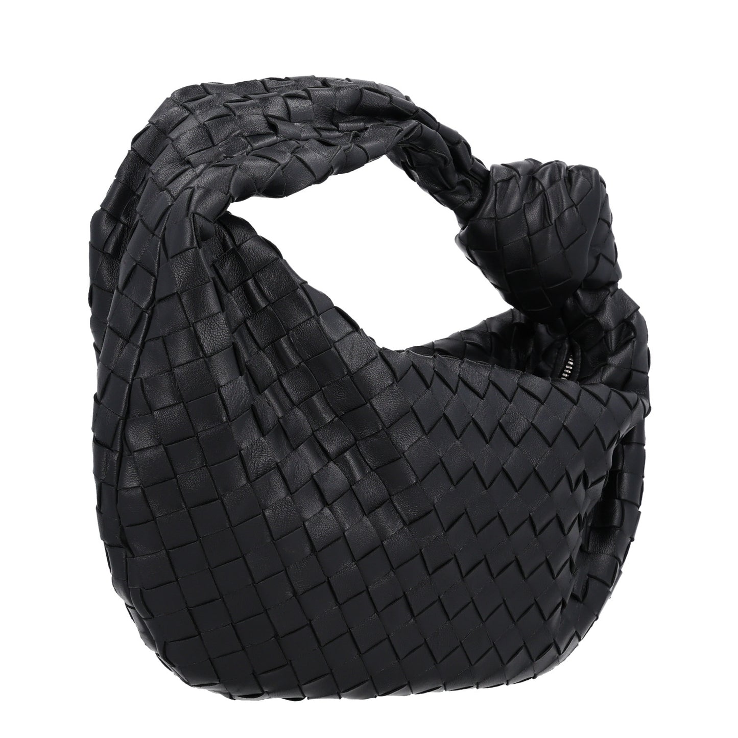 Nappa Intrecciato Teen Jodie Hobo Black