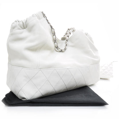 Chanel Leather Baby Coco Cabas White 2 of 11