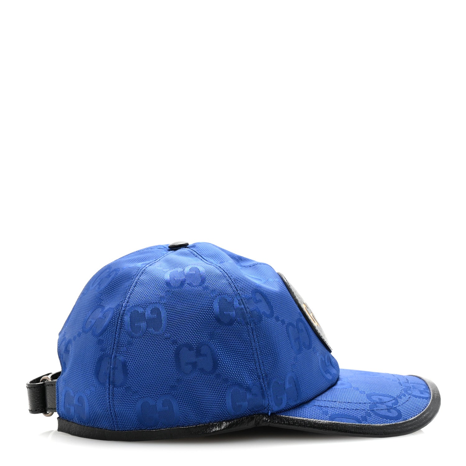 Gucci Econyl Nylon Monogram Off The Grid Baseball Hat M Orient Blue Black 6 of 9