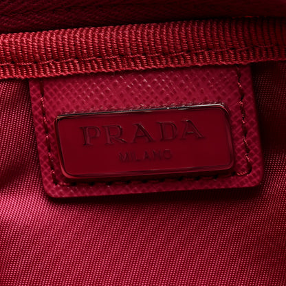 Prada Tessuto Nylon Vela Cosmetic Pouch Ibisco 6 of 6