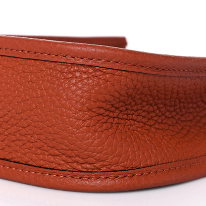 Hermes Taurillon Clemence Maxi Quadrille Evelyne TPM Cuivre Capucine Parme Rouge Duchess 7 of 8